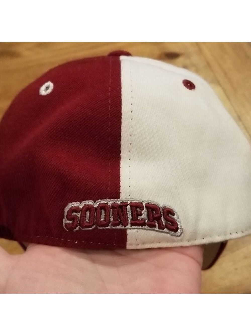 Vintage Oklahoma Sooners OU Hat Size 7 1/8 Fitted Zephyr Y2K Wool Blend - Picture 9 of 9